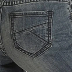 Rock & Roll Cowgirl Boot Cut Jr. Mid Rise Trouser -WesternWearWonder W8M1710 p