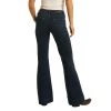 Rock & Roll Cowgirl Mid Rise Extra Stretch Dark Wash Jeans W8M4164