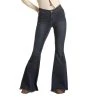 Rock & Roll Cowgirl Ladies Dark Wash Bargain Bell Bottoms WPB1657 -WesternWearWonder WPB1657