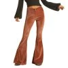 Rock & Roll Denim Ladies Bargain Bell Corduroy Copper Pants WPB2673 2 Rock & Roll Denim Ladies Bargain Bell Corduroy Copper Pants WPB2673 -WesternWearWonder WPB2673
