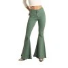 Rock & Roll Denim Juniors Jade Green Bell Bottom Jeans WPB3512 -WesternWearWonder WPB351211