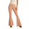Rock & Roll Cowgirl Ladies Ivory Stripe Bell Bottom Jeans WPB8178 2 Rock & Roll Cowgirl Ladies Ivory Stripe Bell Bottom Jeans WPB8178 -WesternWearWonder WPB8178