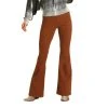 Rock & Roll Denim Ladies Bargain Bell Pecan Brown Flare Jeans WPH1709 -WesternWearWonder WPH1709