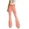 Rock & Roll Cowgirl Ladies High Rise Flare Coral Denim Jeans WPH8176 1 Rock & Roll Cowgirl Ladies High Rise Flare Coral Denim Jeans WPH8176 -WesternWearWonder WPH8176