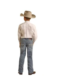 Boy's Rock & Roll Cowboy Reflex Jean #RRBD0BRYWN -WesternWearWonder ab33a9b41d0f2a4732d687d78f441b13