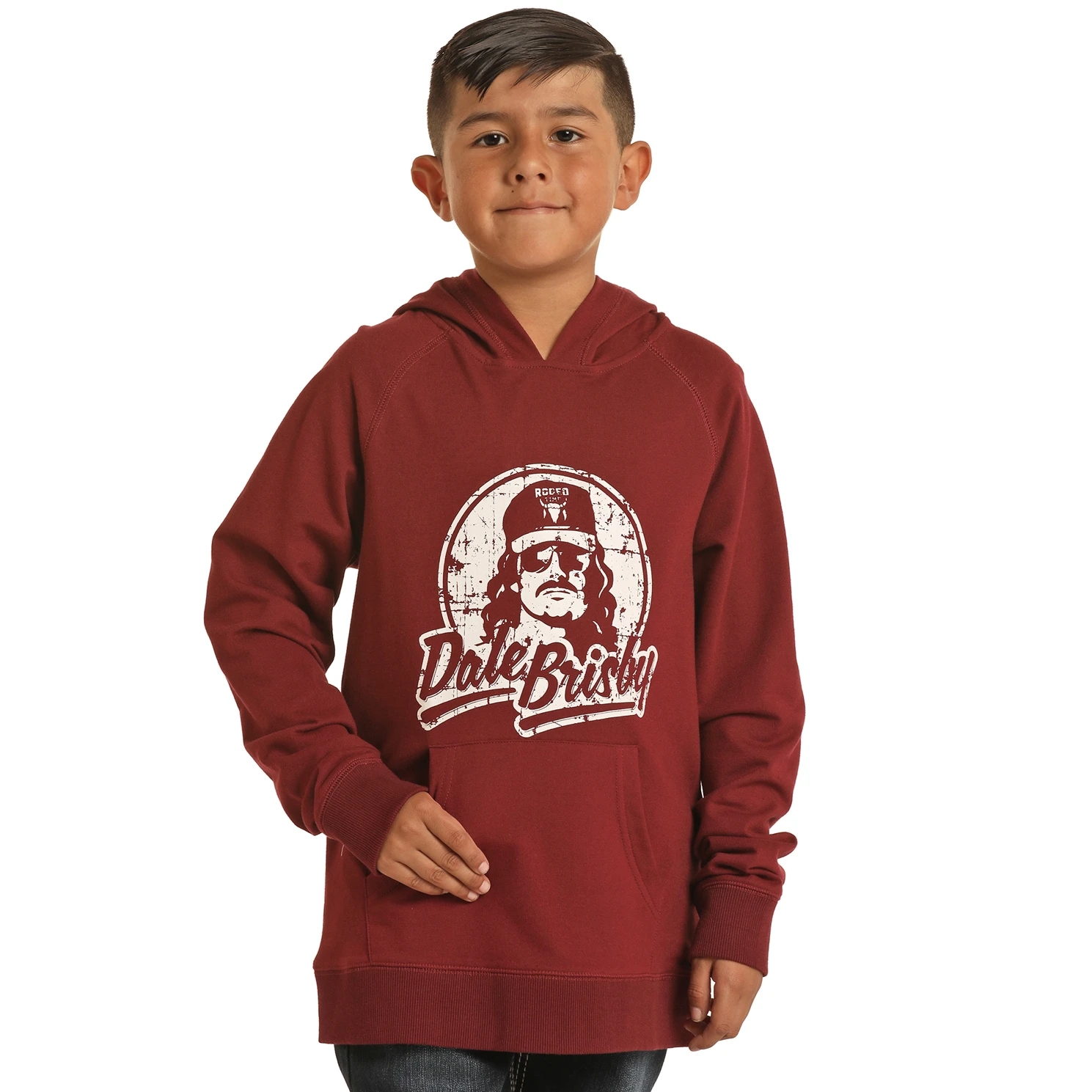 Rock & Roll Boy's Dale Brisby Burgundy Hoodie RRBT94R067-62 3 Rock & Roll Boy's Dale Brisby Burgundy Hoodie RRBT94R067-62