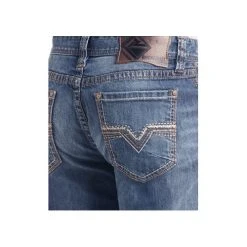 Rock & Roll Denim Men's Double Barrel Straight Jeans M0S2351 -WesternWearWonder m0s2351 f