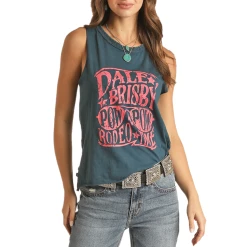 Rock & Roll® Ladies Dale Brisby Graphic Navy Tank Top RRWT20RZMZ