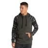 Rock & Roll Denim Men's Long Sleeve Charcoal Hooded Pullover P8H6339 -WesternWearWonder p8h6339