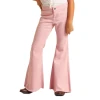 Rock & Roll Denim Girls Pull-On Pink Bell Bottom RRGD7PRZT1 2 Rock & Roll Denim Girls Pull-On Pink Bell Bottom RRGD7PRZT1 -WesternWearWonder pink bells