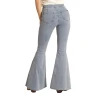 Rock & Roll Denim Ladies Light Wash Bell Bottom Jeans RRWD7PR0SE -WesternWearWonder pr0se2