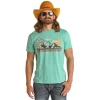 Rock & Roll® Unisex Dale Brisby 'Dale Yeah' Bucking Bull Rider Turquoise T-Shirt RRUT21R12Q 1 Rock & Roll® Unisex Dale Brisby 'Dale Yeah' Bucking Bull Rider Turquoise T-Shirt RRUT21R12Q -WesternWearWonder r12