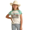 Rock & Roll Cowgirl Girl's Horse Graphic Raglan T-Shirt RRGT21R10Y -WesternWearWonder rrgt21r10y