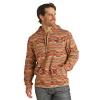 Rock & Roll Denim Men's Aztec Printed Tan Hoodie RRMT94R11S-27