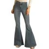 Rock & Roll Women's High Rise Bell Bottom Jeans -WesternWearWonder wfront 5cfd63c2 d14c 47f6 9a14 2e466d915d9c